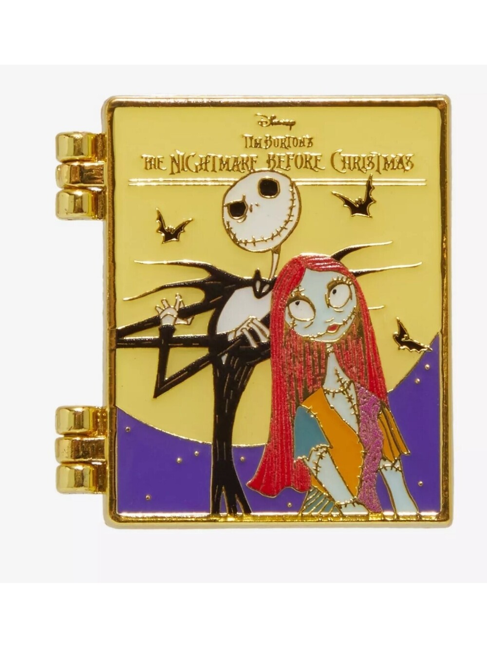 Loungefly Disney The Nightmare Before Christmas Jack & Sally Hinged Enamel Pin